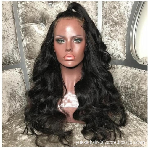 150% Density Lace Front Human Hair Wigs For Women Pre Plucked With Baby Hair Black Body Wave Brazilian Lace Wig